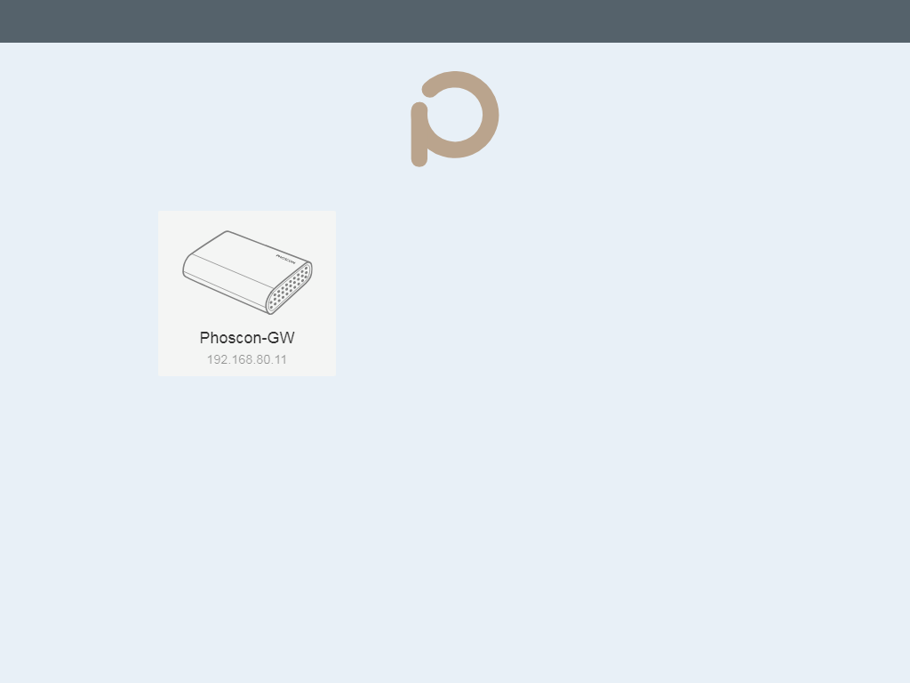 Gateway list - Browser