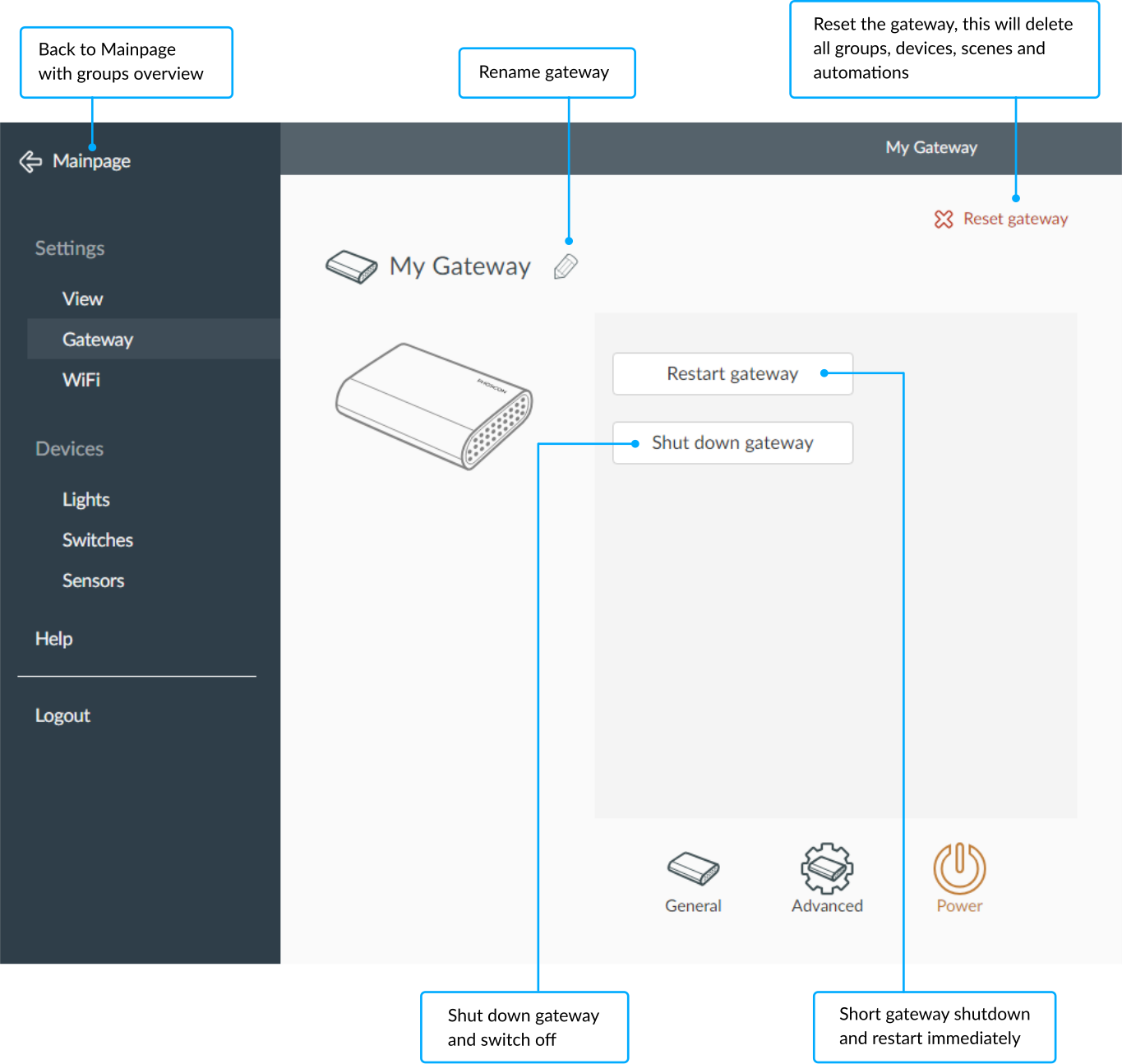 Power Settings - Browser