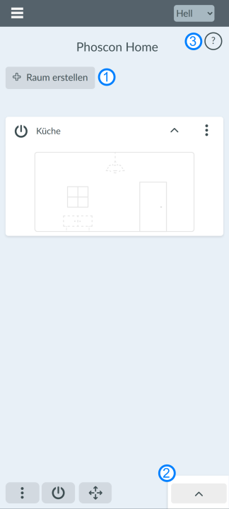 Dasbboard Übersicht - Smartphone App
