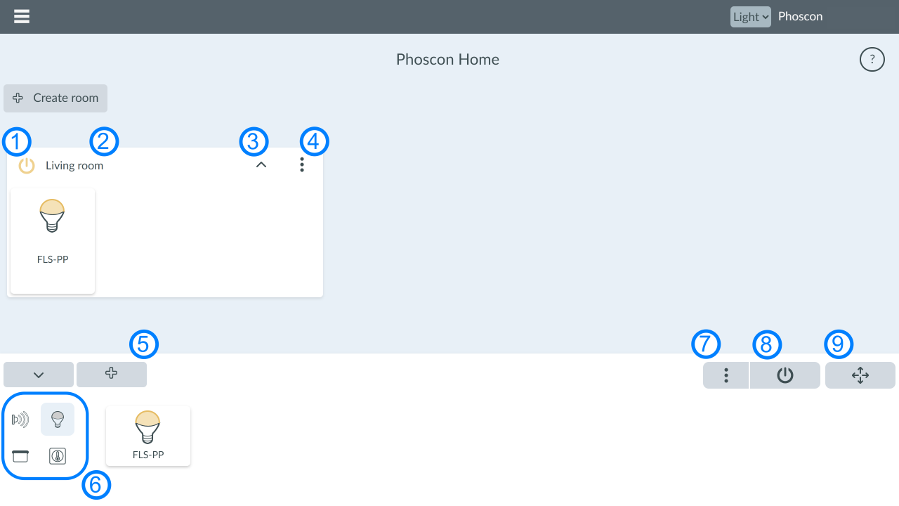 Dashboard Room Functions - Browser