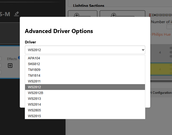 Config-builder driver selection