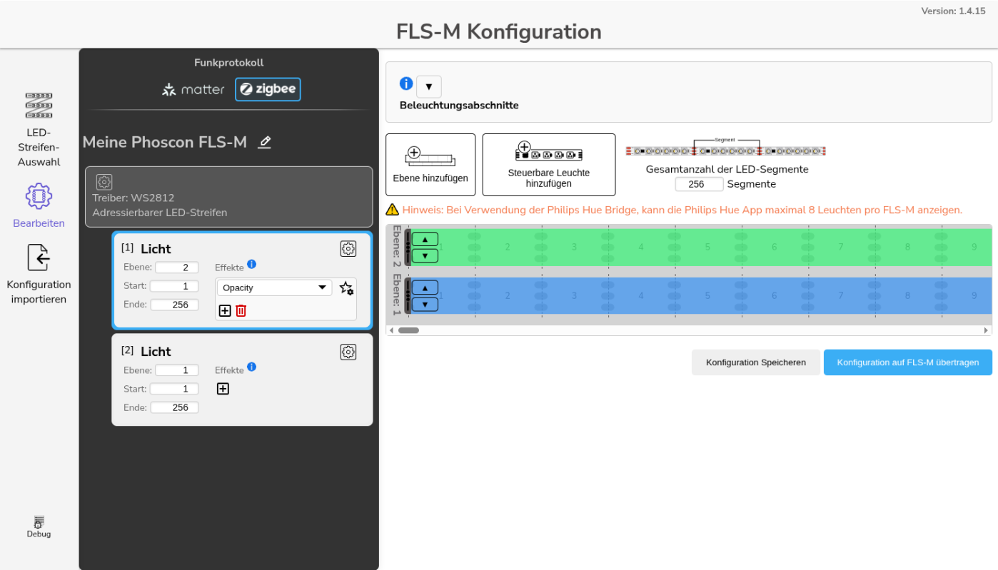 Config-Builder Beispiel: Überlagerung