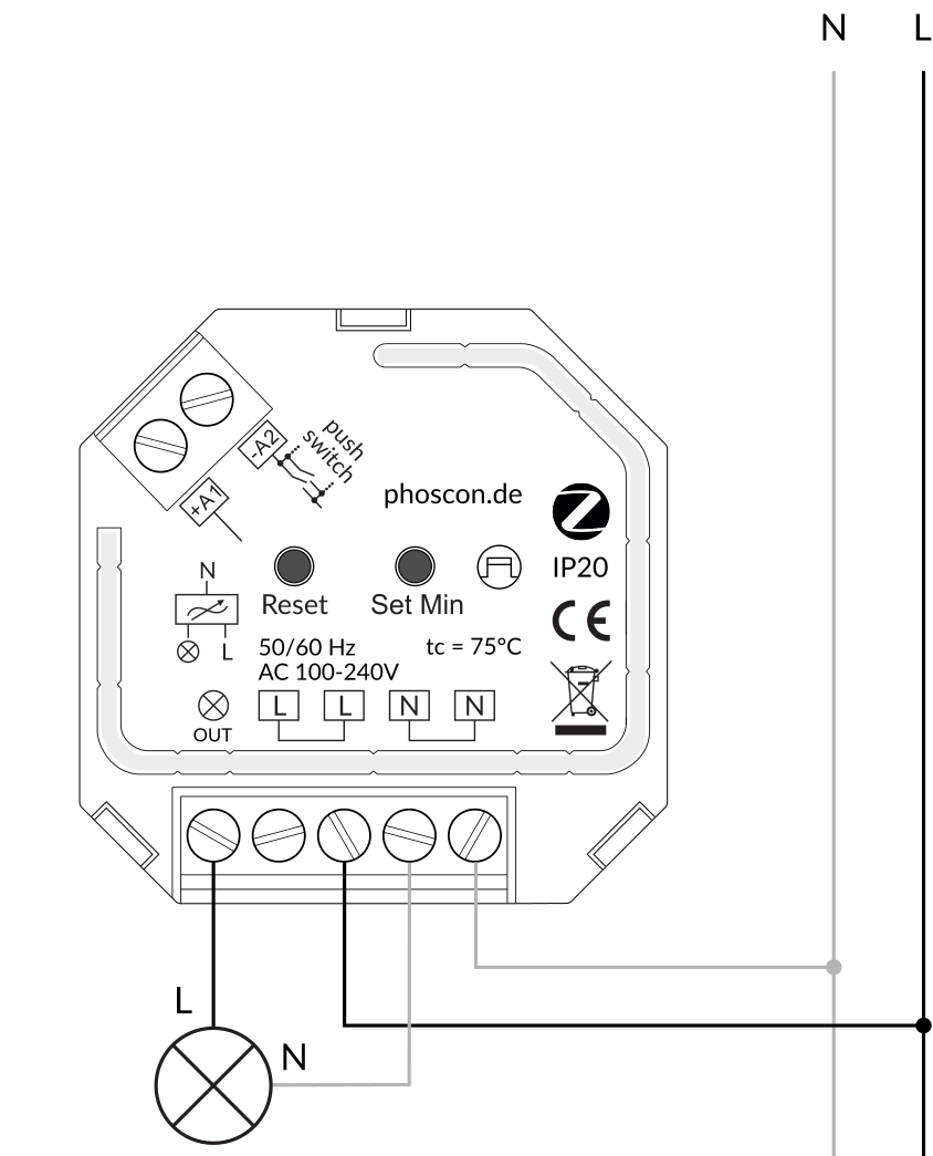 Kobold Schaltdiagramm ohne Taster