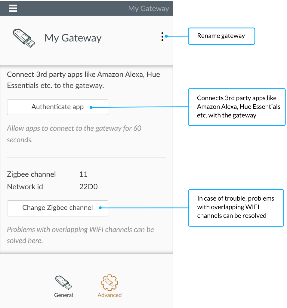 Advanced Settings 2 - Smartphone App