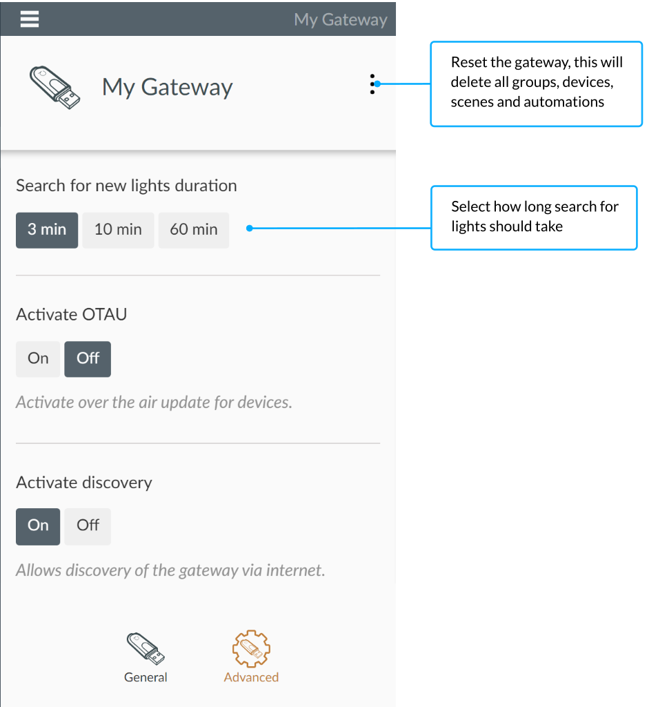 Advanced Settings 3 - Smartphone App