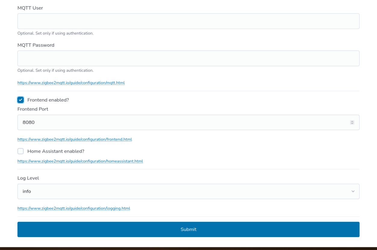 Activate RaspBee II Onboarding Frontend