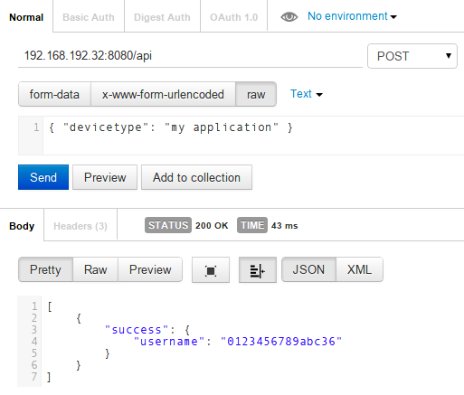 aquire api key success